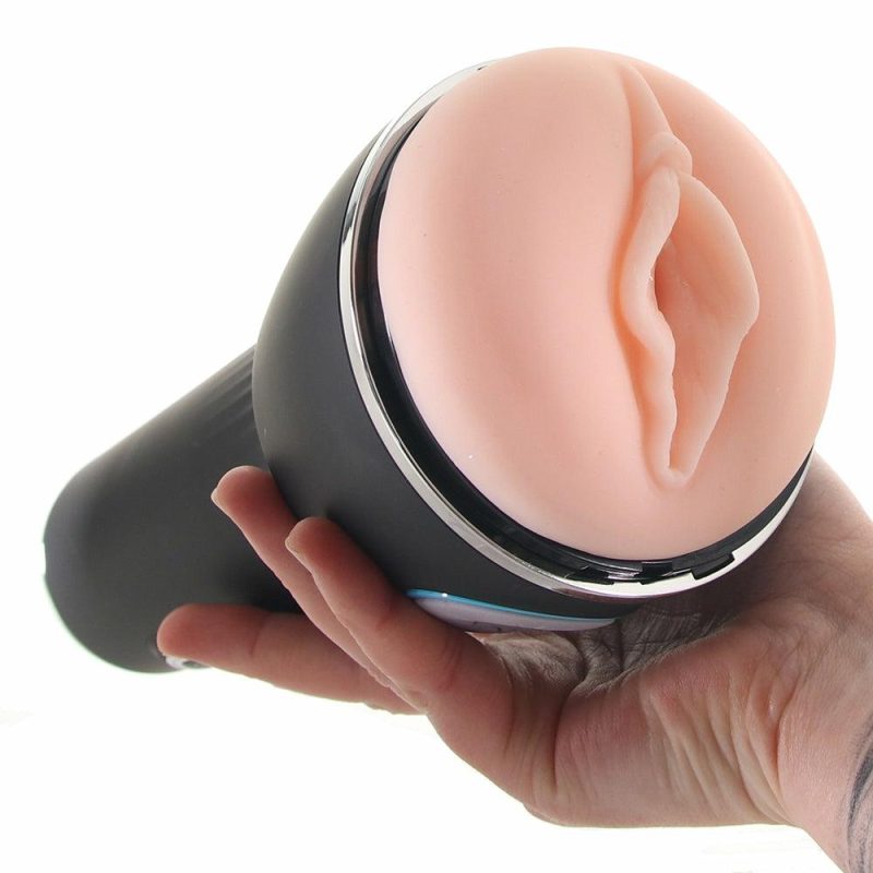 Male Masturbators | Zolo Power Stroke Vibrating And Squeezing Masturbator Male Masturbators Male Masturbators