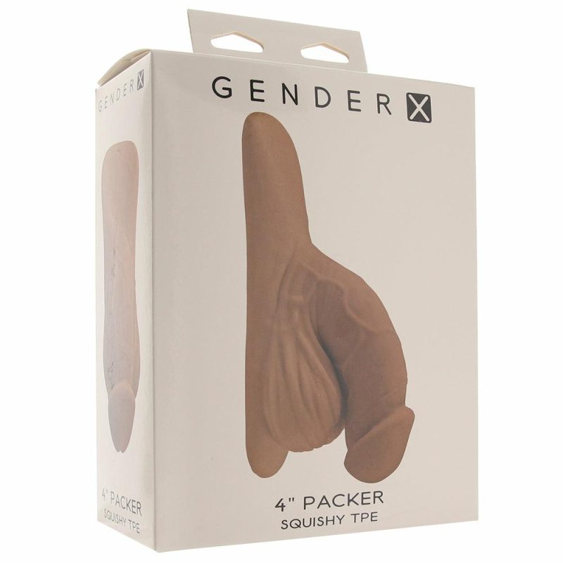 Sexual Wellness | Gender X 4 Inch Squishy Packer In Tan Dildos Dildos