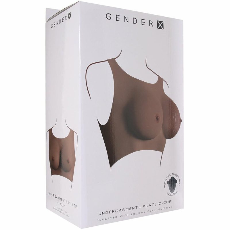 Sexual Wellness | Gender X Undergarments Plate Wearable C-Cup In Dark Bondage Bondage