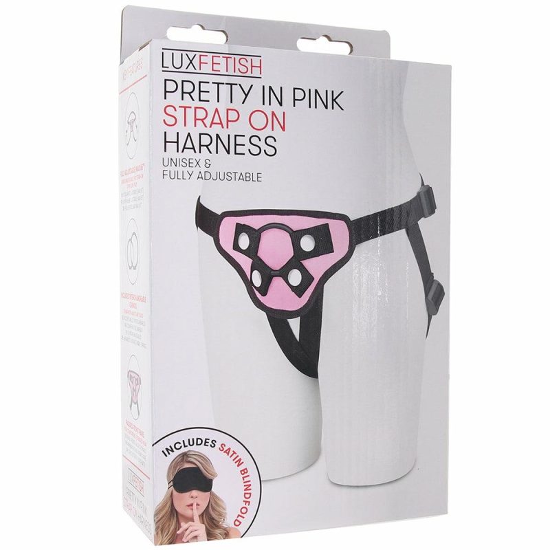 Sexual Wellness | Lux Fetish Pretty In Pink Strap-On Harness Dildos Dildos