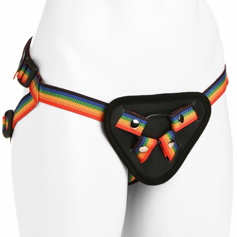 Sexual Wellness | Ride The Rainbow Universal Rainbow Strap-On Harness Dildos Dildos