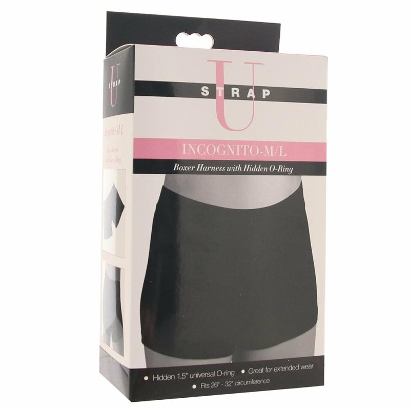 Sexual Wellness | Strap U Incognito Boxer Harness With O-Ring In M/L Dildos Dildos