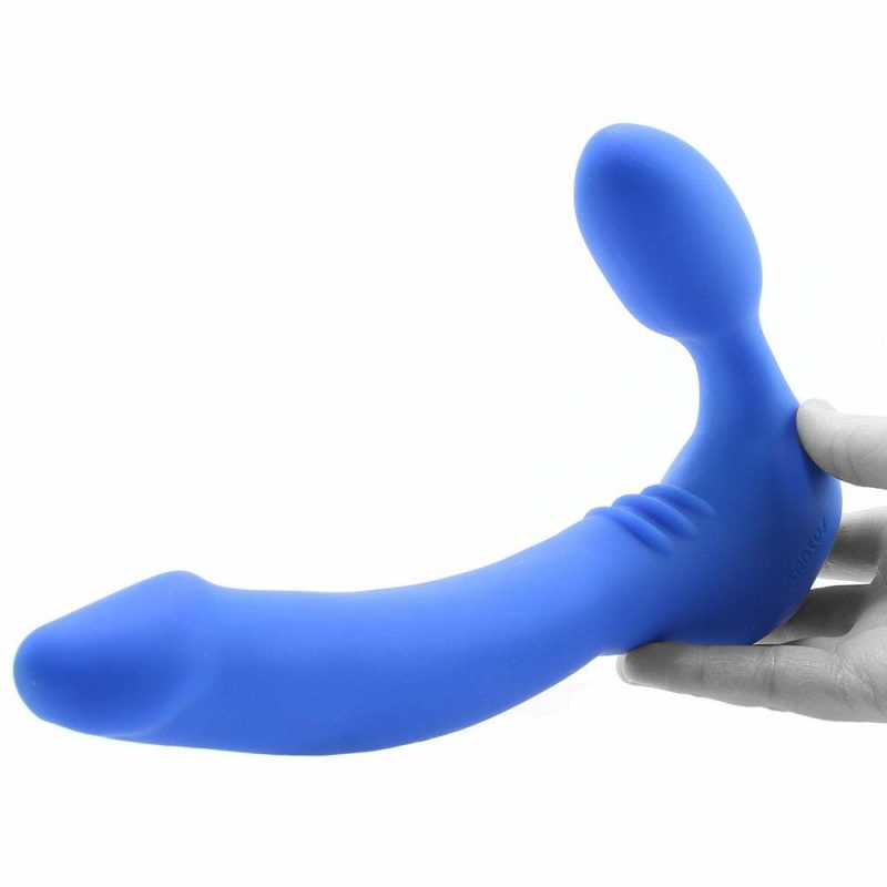 Sexual Wellness | Strapless Slim Silicone Double Dildo In Blue Dildos Dildos