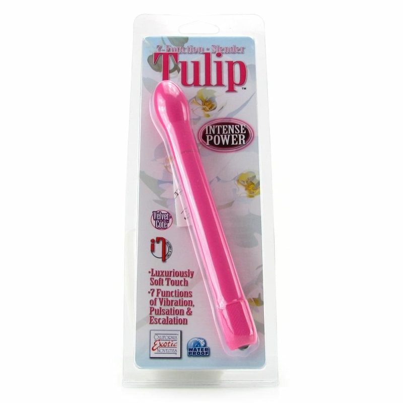 Vibrators | 7 Function Slender Tulip Vibe In Pink Vibrators CalExotics