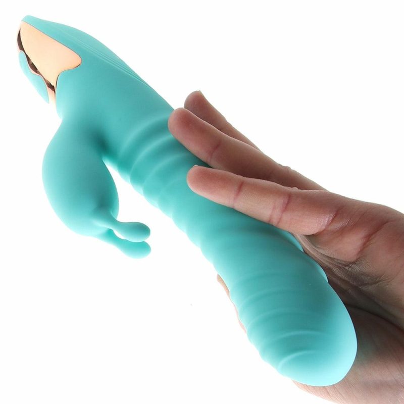 Vibrators | Adam & Eve Heat Me Up Thrusting Rabbit Vibe Vibrators Evolved Novelties