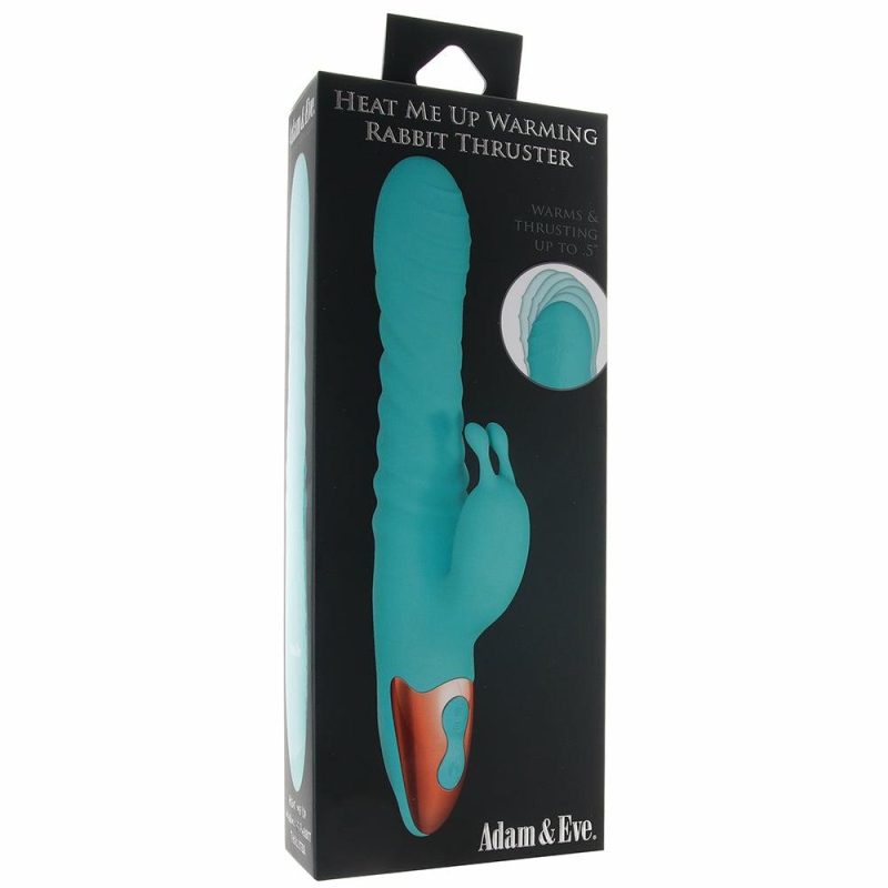 Vibrators | Adam & Eve Heat Me Up Thrusting Rabbit Vibe Vibrators Evolved Novelties