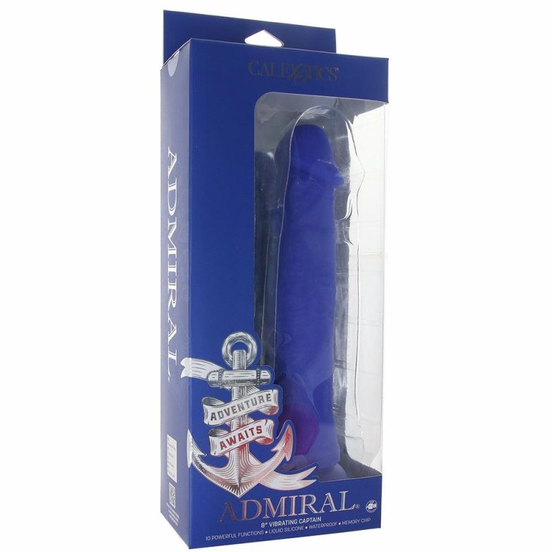 Vibrators | Admiral 8 Inch Vibrating Captain Dildo Dildos CalExotics