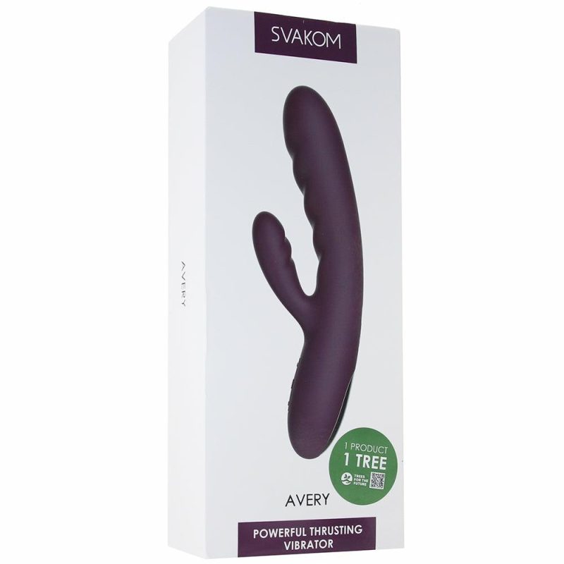 Vibrators | Avery Thrusting Rabbit Vibe Vibrators Purple