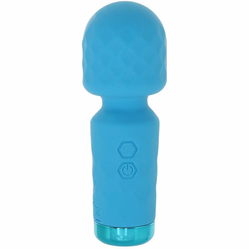 Vibrators | Bang! Mini Silicone Wand In Blue Vibrators Blue