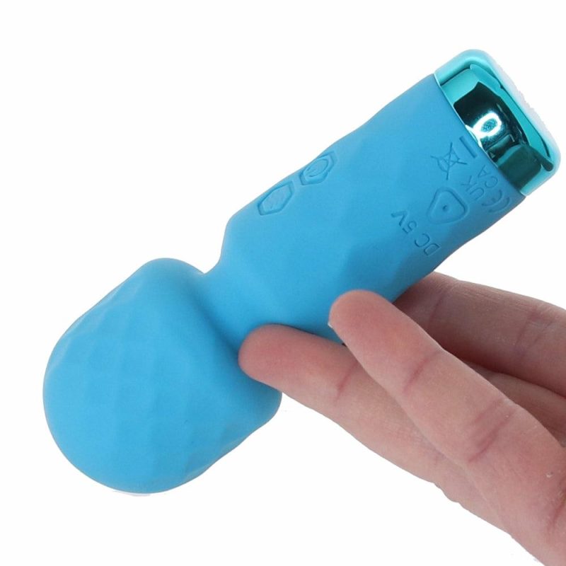 Vibrators | Bang! Mini Silicone Wand In Blue Vibrators Blue