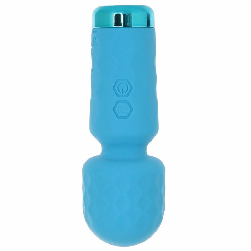 Vibrators | Bang! Mini Silicone Wand In Blue Vibrators Blue