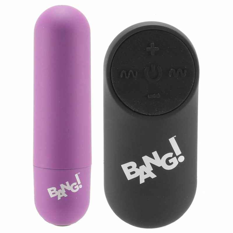 Vibrators | Bang! Remote Vibrating Bullet In Purple Vibrators Purple