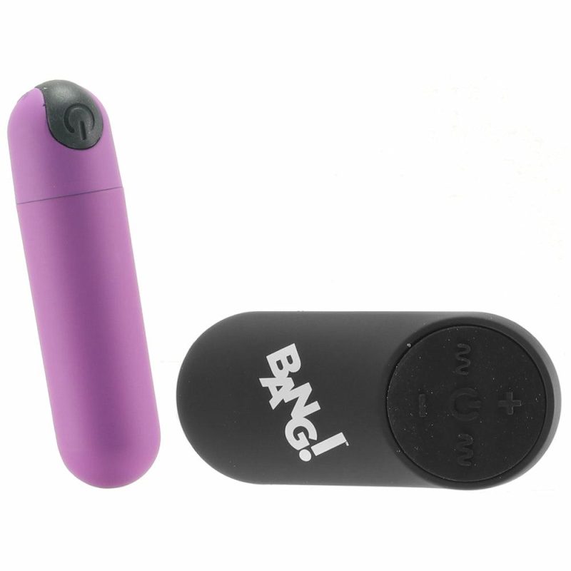 Vibrators | Bang! Remote Vibrating Bullet In Purple Vibrators Purple