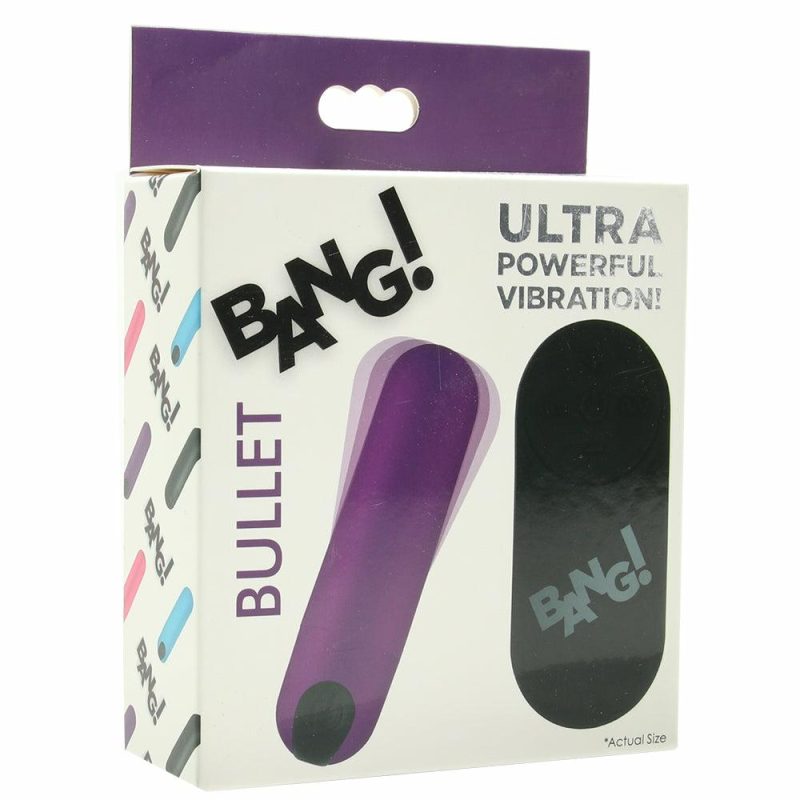 Vibrators | Bang! Remote Vibrating Bullet In Purple Vibrators Purple