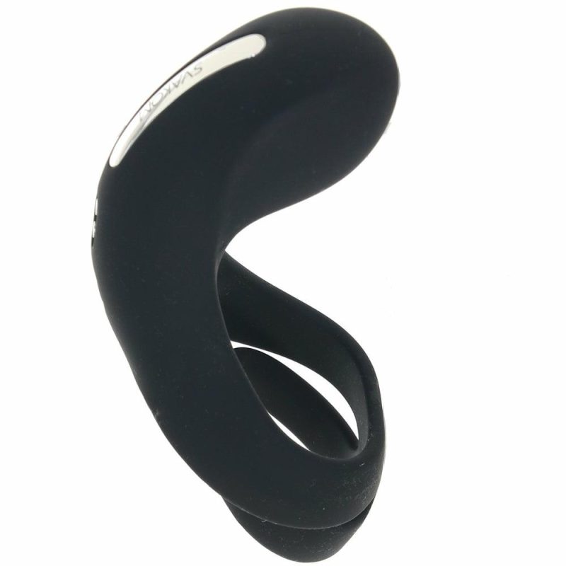 Vibrators | Benedict Double Ring Perineum Stimulator Bondage Black