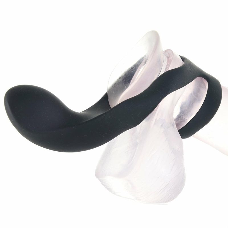 Vibrators | Benedict Double Ring Perineum Stimulator Bondage Black