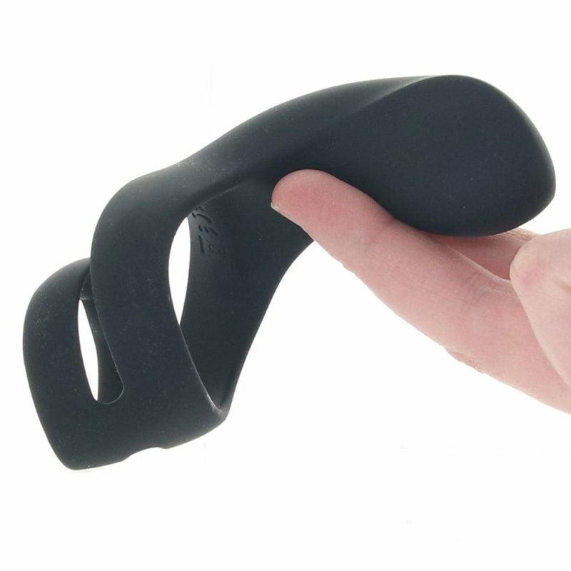 Vibrators | Benedict Double Ring Perineum Stimulator Bondage Black