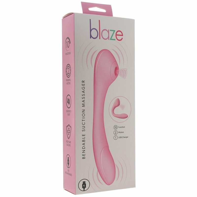 Vibrators | Blaze Bendable Suction Vibe In Pink Vibrators Nasstoys