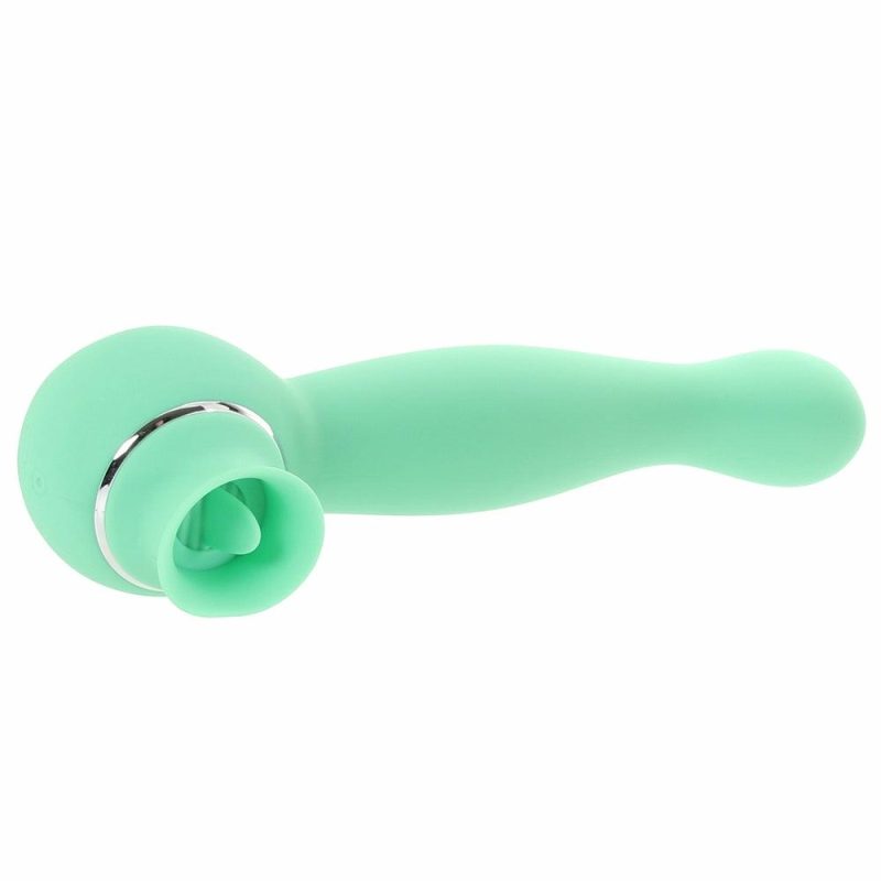 Vibrators | Blaze Luscious Licking Dual Vibe Vibrators Green