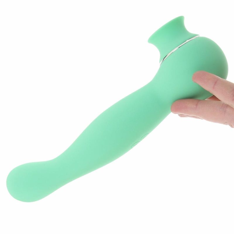 Vibrators | Blaze Luscious Licking Dual Vibe Vibrators Green