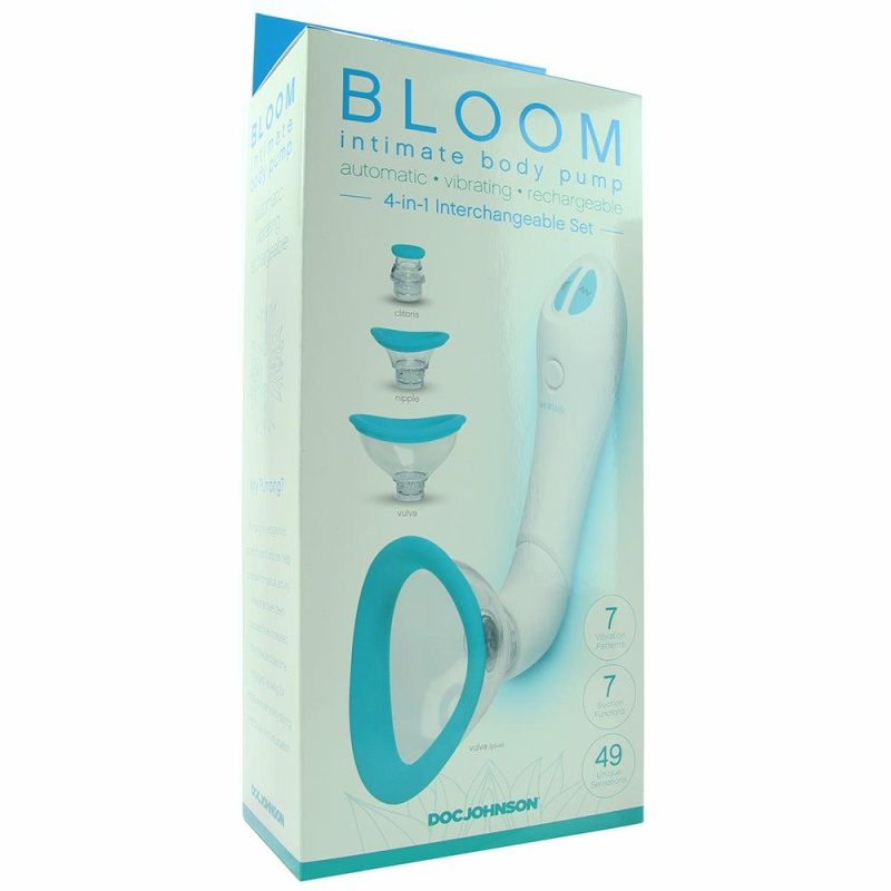 Vibrators | Bloom Intimate Body Pump In Sky Blue Bondage Blue