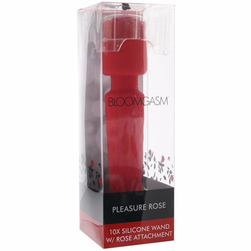 Vibrators | Bloomgasm Pleasure Rose Wand Vibrators Red