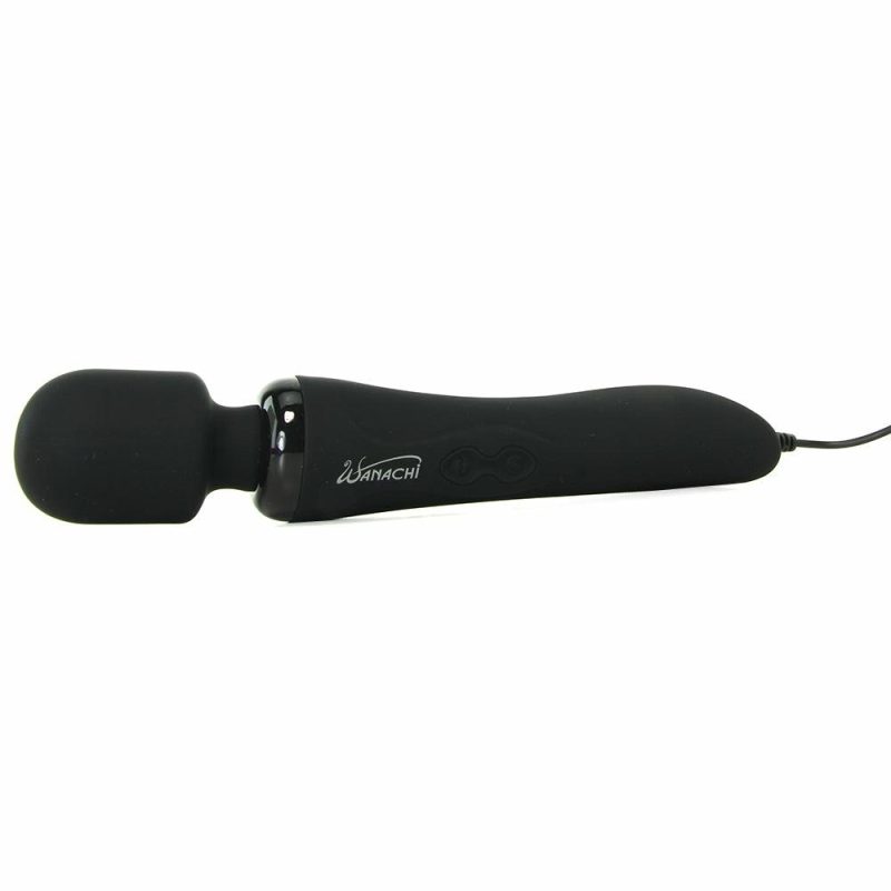 Vibrators | Body Recharger Silicone Massager In Black Vibrators Black