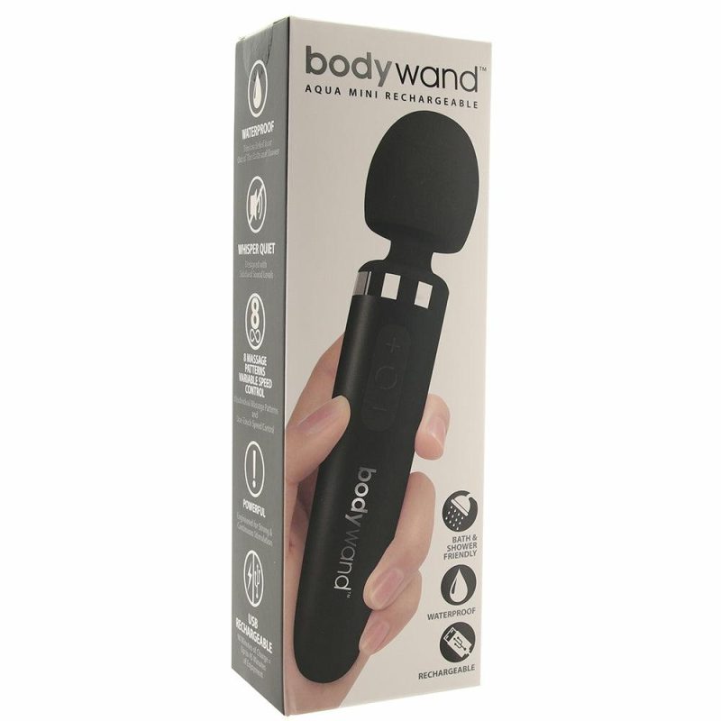 Vibrators | Bodywand Aqua Mini Rechargeable Vibe In Black Vibrators Black