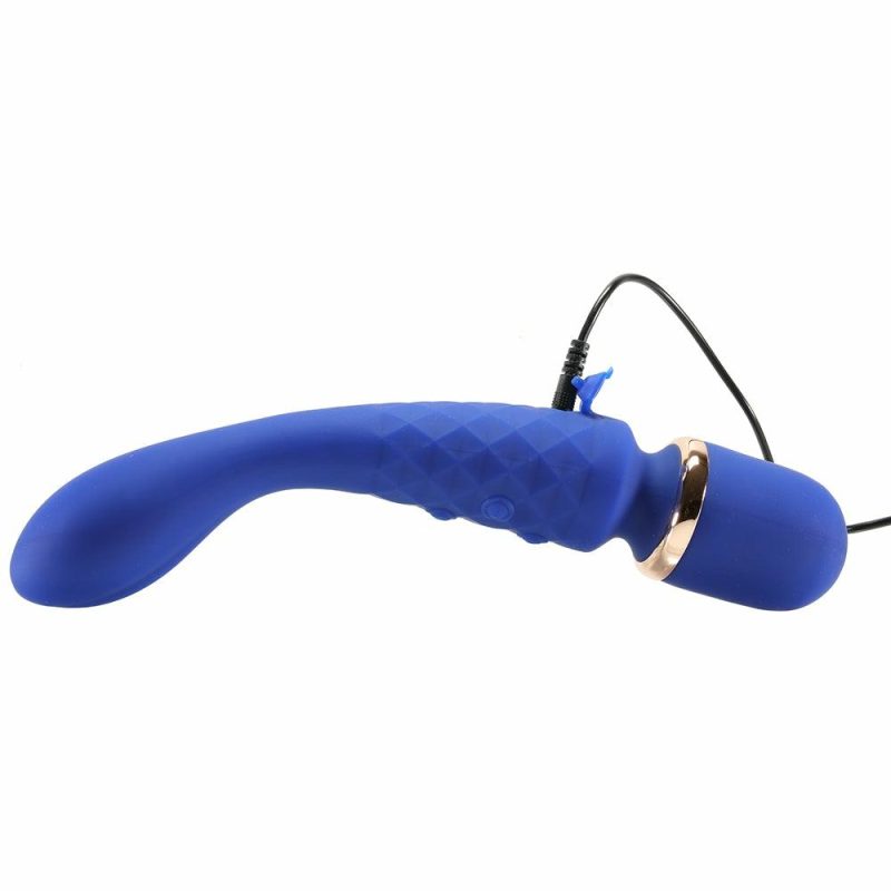 Vibrators | Bodywand Luxe 2-Way Wand In Blue Vibrators Blue