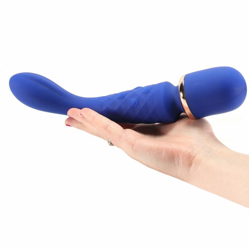 Vibrators | Bodywand Luxe 2-Way Wand In Blue Vibrators Blue