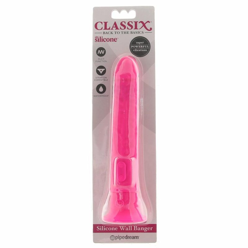 Vibrators | Classix 7.5 Inch Wall Banger Vibe In Pink Dildos Dildos