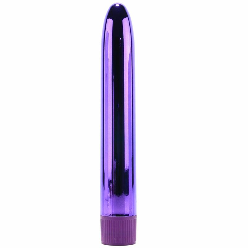 Vibrators | Classix 7 Inch Slimline Rocket Vibe In Metallic Purple Vibrators Pipedream