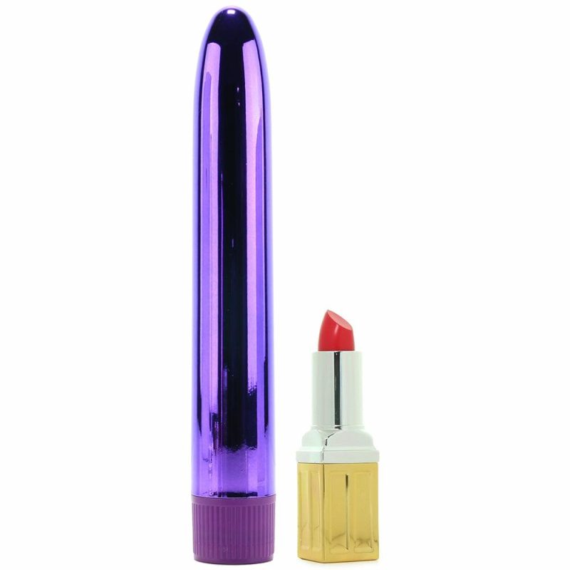 Vibrators | Classix 7 Inch Slimline Rocket Vibe In Metallic Purple Vibrators Pipedream