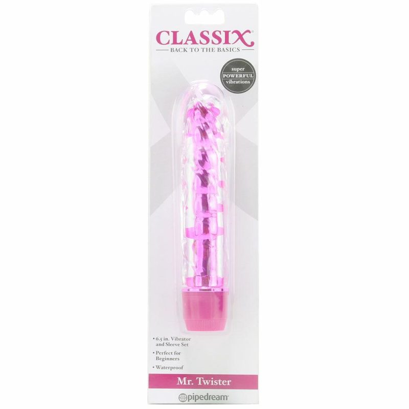 Vibrators | Classix Mr. Twister Metallic Vibe In Pink Vibrators Pink