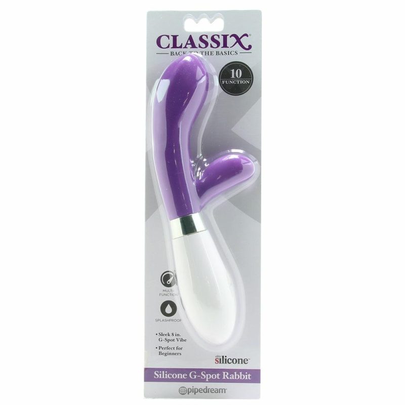 Vibrators | Classix Silicone G-Spot Rabbit In Purple Vibrators Pipedream