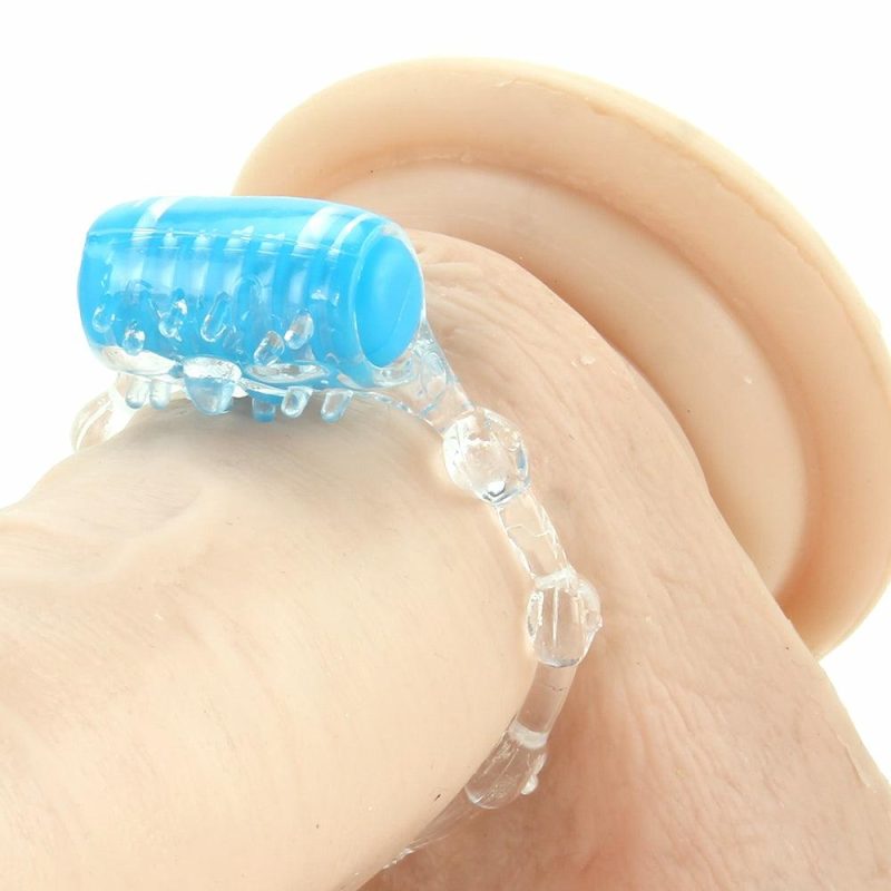 Vibrators | Color Pop Quickie Vibrating Cock Ring In Blue Vibrators Screaming O