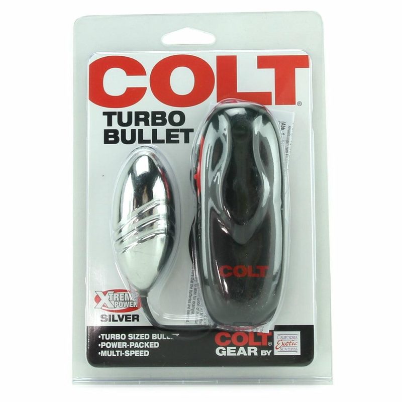 Vibrators | Colt Turbo Bullet Vibe In Silver Vibrators CalExotics