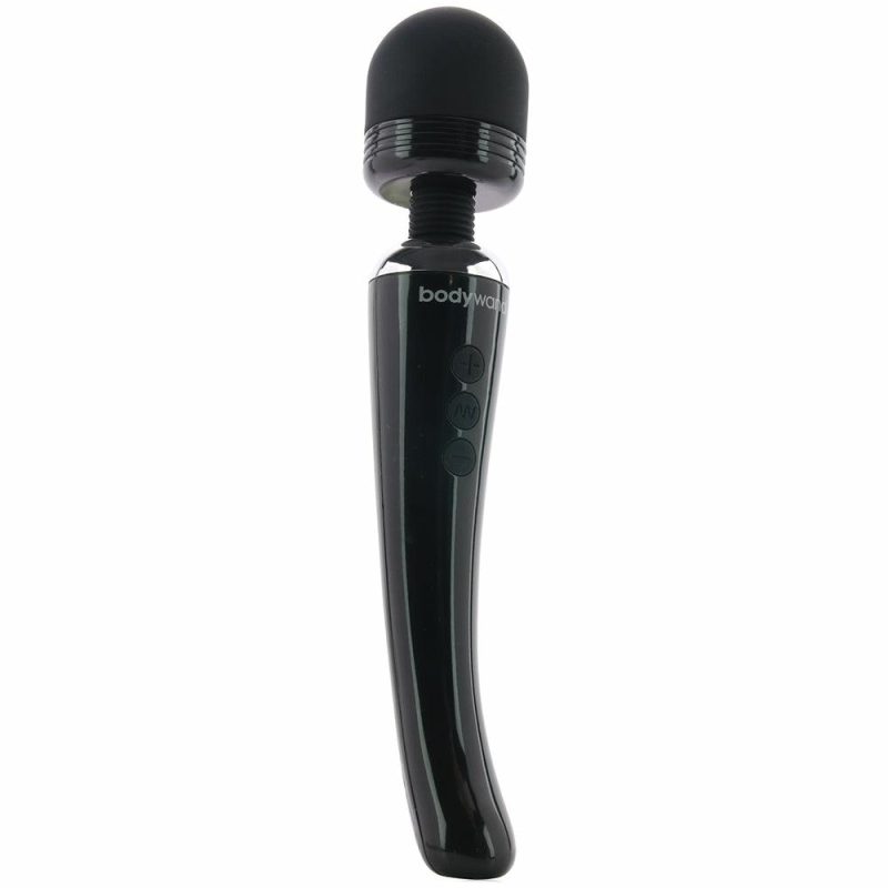 Vibrators | Curve Rechargeable Massage Wand In Black Vibrators Black