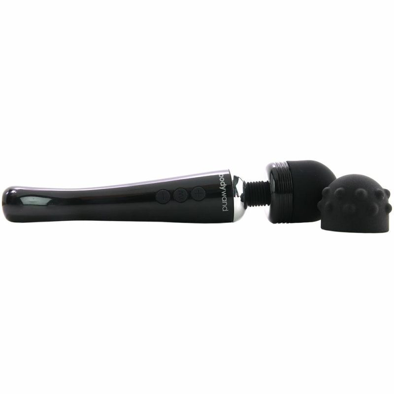 Vibrators | Curve Rechargeable Massage Wand In Black Vibrators Black