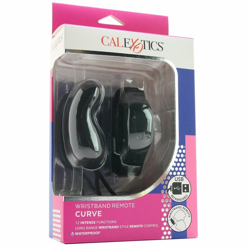 Vibrators | Curve Vibe With Wristband Remote Vibrators Black