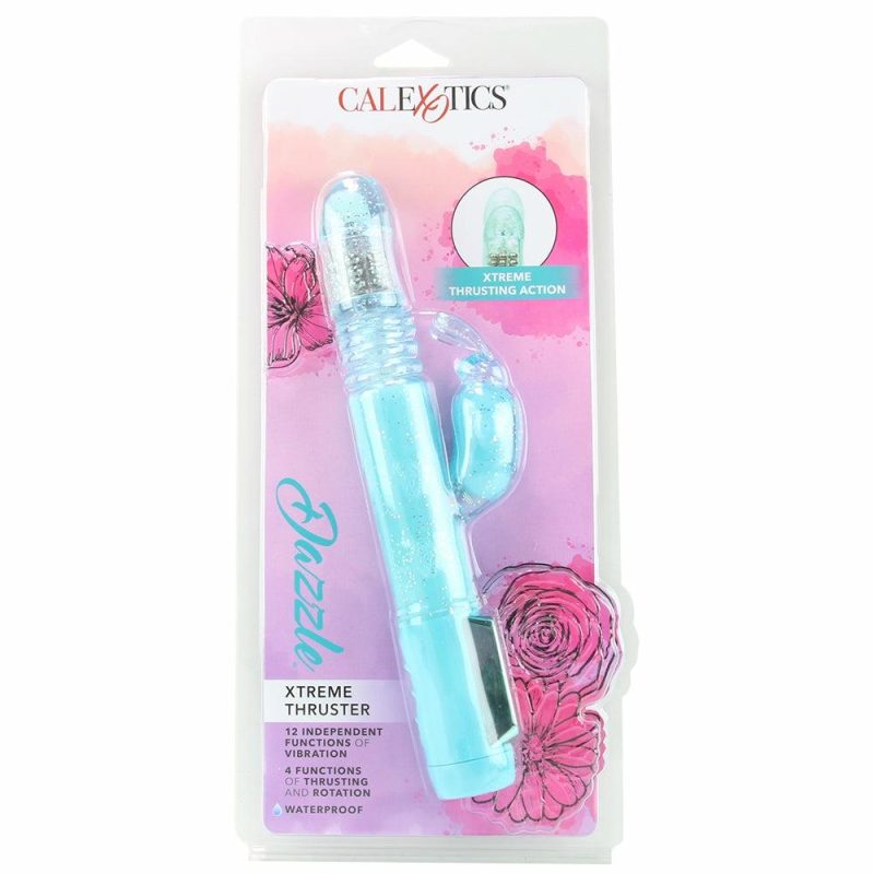 Vibrators | Dazzle Xtreme Thruster Rabbit Vibe In Teal Vibrators Blue, Teal