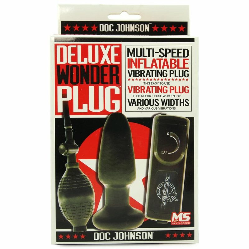 Vibrators | Deluxe Wonder Inflatable Butt Plug In Black Anal Sex Toys Anal Sex Toys