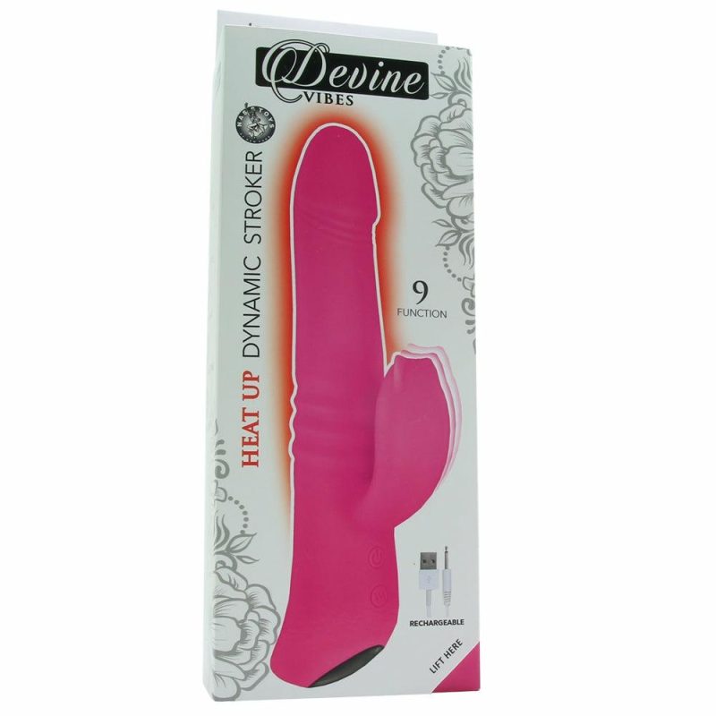 Vibrators | Devine Heat-Up Dynamic Stroker Vibe In Hot Pink Vibrators Nasstoys