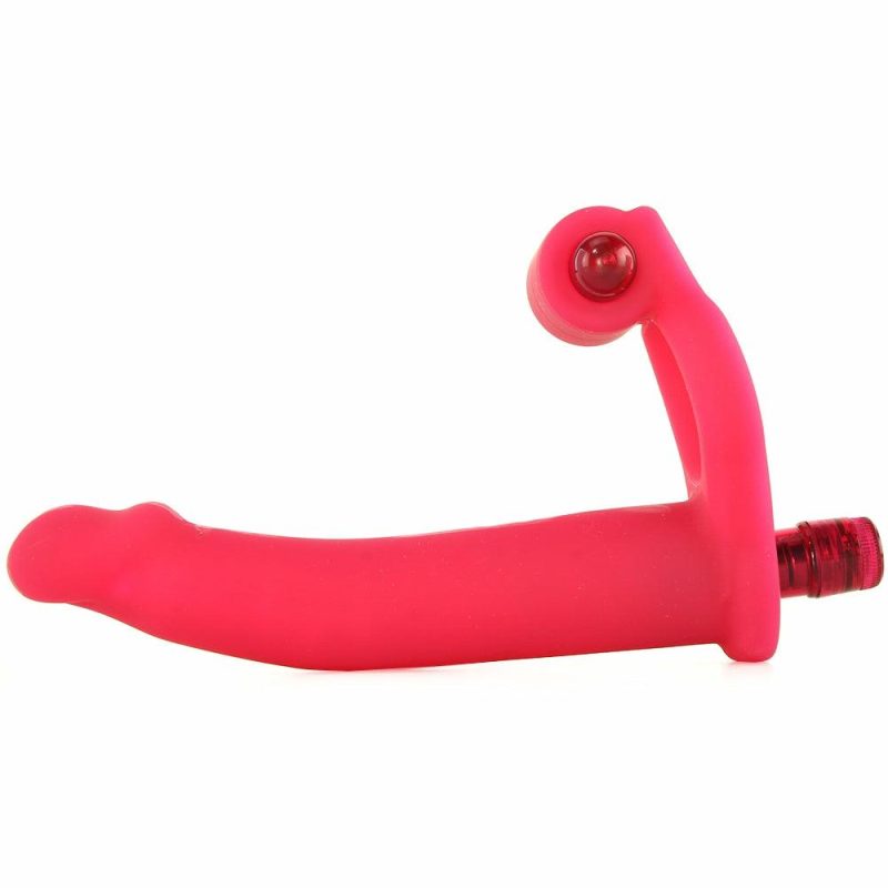 Vibrators | Double Penetrator Silicone Studmaker Cock Ring In Pink Vibrators Nasstoys