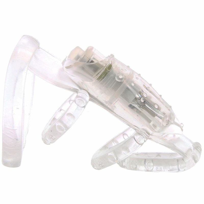 Vibrators | Dr. Love’s Zinger Vibrating Cock Cage In Clear Bondage Bondage