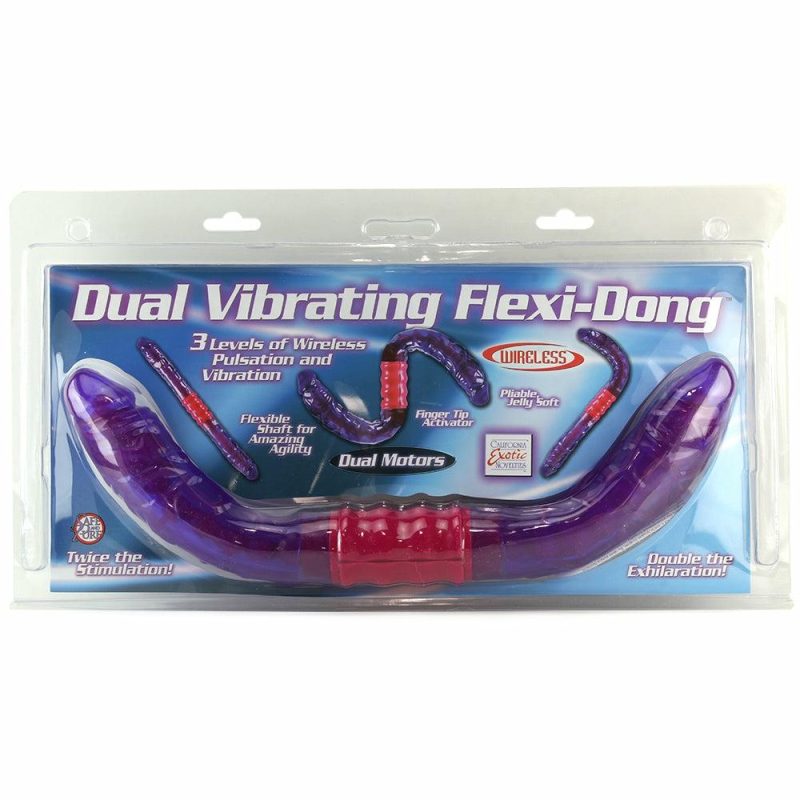 Vibrators | Dual Vibrating Flexi-Dildo Dildos CalExotics