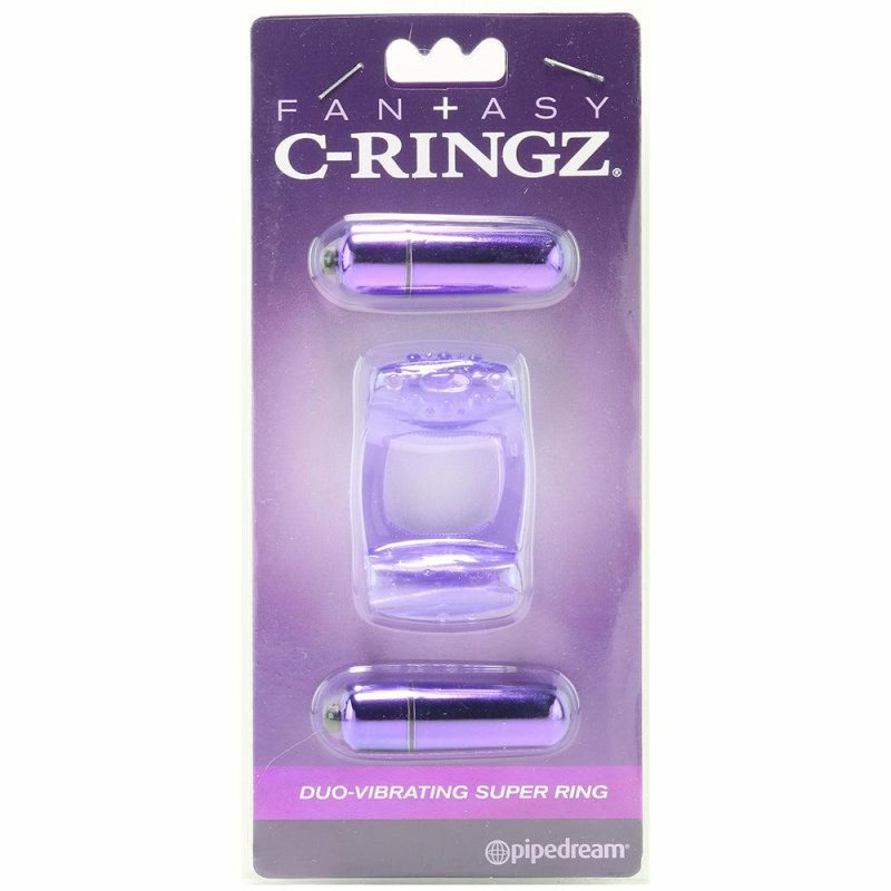 Vibrators | Duo-Vibrating Super Ring In Purple Vibrators Pipedream