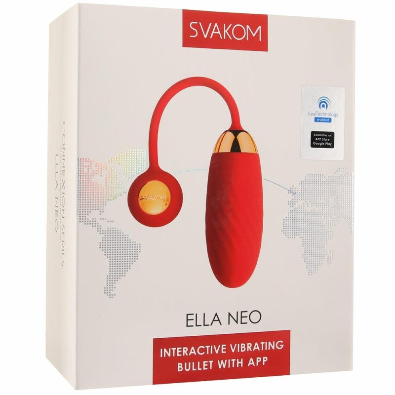 Vibrators | Ella Neo App Control Bullet Vibe In Red Vibrators Red