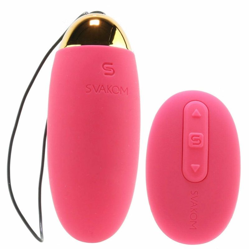 Vibrators | Elva Remote Control Vibrating Bullet In Plum Red Vibrators Pink, Red