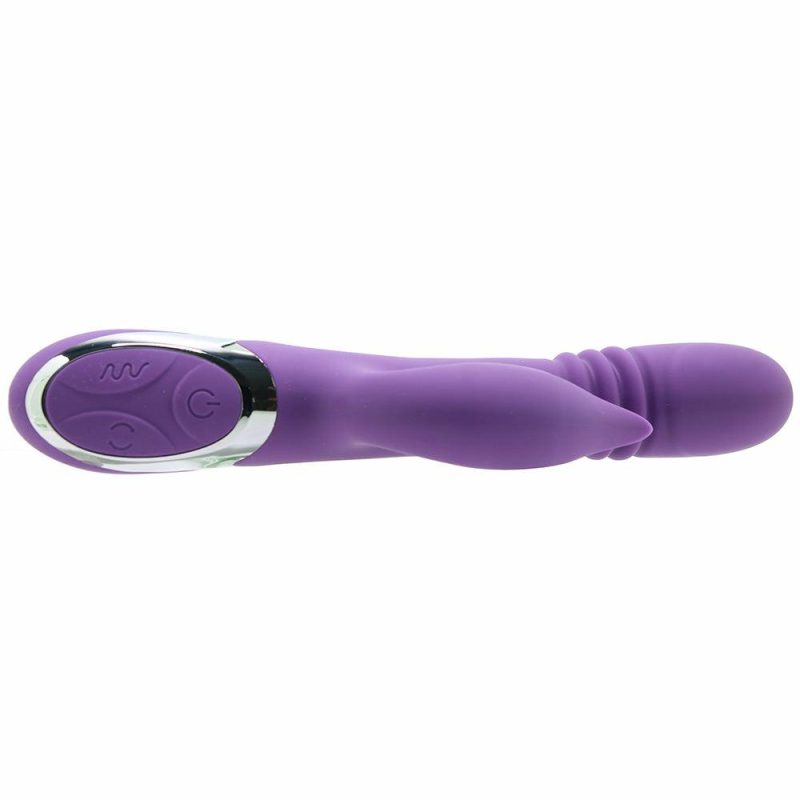 Vibrators | Enchanted Kisser Thrusting Rabbit Vibe In Purple Vibrators CalExotics